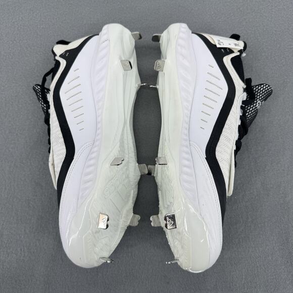 NWT Adidas Icon V Bounce Iced Metal Baseball Cleats Mens 11.5 Black White EE4131 main image 4